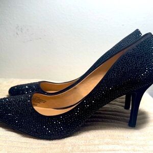 INC International Concepts Women's Black Embellished Heels